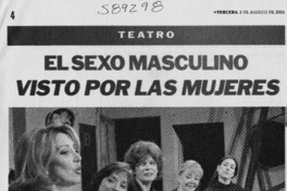 El sexo masculino visto por las mujeres El sexo masculino visto por las mujeres