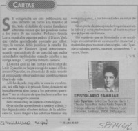 Epistolario familiar  [artículo] L. V. S.