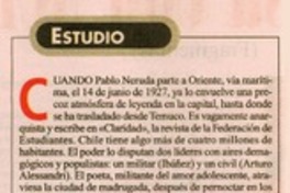 Pablo Neruda, los caminos de oriente Pablo Neruda, los caminos de oriente