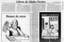 Libros de Dinko Pavlov  [artículo] Marino Muñoz Lagos