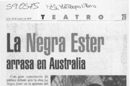 La Negra Ester arrasa en Australia  [artículo]