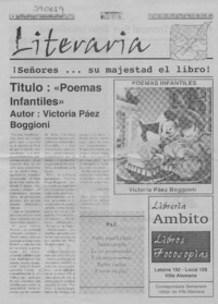 Poemas infantiles  [artículo] Luis Paz