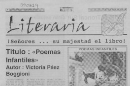Poemas infantiles  [artículo] Luis Paz