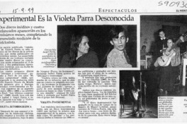 Experimental es la Violeta Parra desconocida Experimental es la Violeta Parra desconocida
