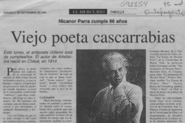 Viejo poeta cascarrabias  [artículo]