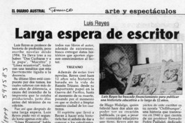 Larga espera de escritor  [artículo]