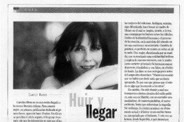 Huir y llegar  [artículo] Camilo Marks