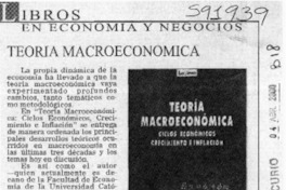 Teoría macroeconómica  [artículo]