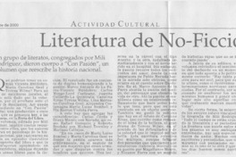 Literatura de no-ficción  [artículo]
