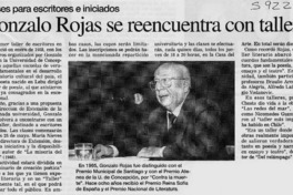 Gonzalo Rojas se reencuentra con talleres  [artículo]