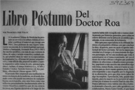 Libro póstumo del doctor Roa  [artículo] Francisco José Folch