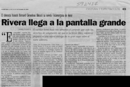 Rivera llega a la pantalla grande  [artículo] Andrés Gómez B.