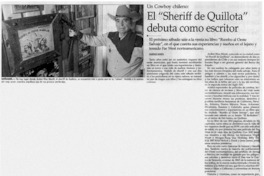 El "Sheriff de Quillota" debuta como escritor El "Sheriff de Quillota" debuta como escritor
