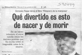 Qué divertido es esto de nacer y de morir Qué divertido es esto de nacer y de morir