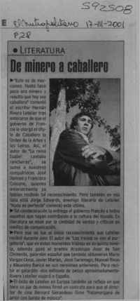 De minero a caballero  [artículo]