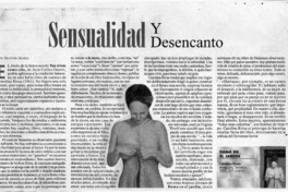 Sensualidad y desencanto Sensualidad y desencanto