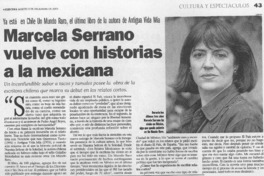 Marcela Serrano vuelve con historias a la mexicana Marcela Serrano vuelve con historias a la mexicana