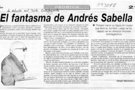 El fantasma de Andrés Sabella  [artículo] Sergio Mardones L.