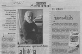 La historia de los pobres  [artículo] Rodrigo Durán