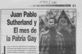 Juan Pablo Sutherland y el mes de la patria gay  [artículo]