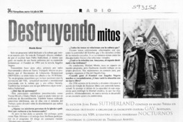 Destruyendo mitos  [artículo] Nicolás Barros