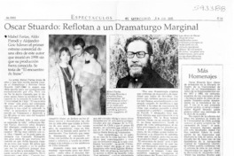 Oscar Stuardo, reflotan a un dramaturgo marginal  [artículo]