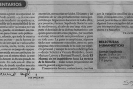 Relecturas humanísticas  [artículo] José Francisco Folch