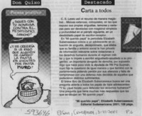 Carta a todos  [artículo]