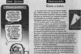 Carta a todos  [artículo]