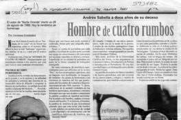 Hombre de cuatro rumbos  [artículo] Germana Fernández