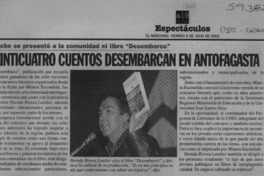 Veinticuatro cuentos desembarcan en Antofagasta  [artículo]
