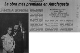 La obra más premiada en Antofagasta  [artículo]