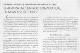 Se fianza encuentro literario anual en memoria de Teillier  [artículo]