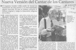 Nueva versión del Cantar de los cantares  [artículo]