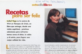 Recetas para ser feliz  [artículo] Francisca Vives