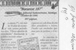 Bucarest 187  [artículo] Gabriel Castro Rodríguez