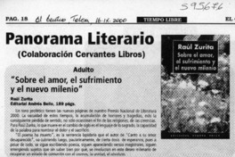 "Sobre el amor, el sufrimiento y el nuevo milenio"  [artículo]