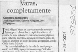 Varas, completamente  [artículo] Javier Aspurúa