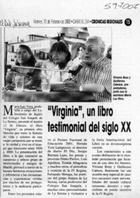 "Virginia", un libro testimonial del siglo XX  [artículo]
