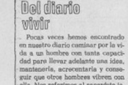 Del diario vivir. Del diario vivir.