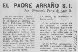 El Padre Arraño S. J. El Padre Arraño S. J.