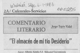 El almacén de mi tío Desiderio El almacén de mi tío Desiderio