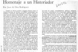 Homenaje a un historiador Homenaje a un historiador