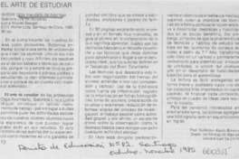 El arte de estudiar El arte de estudiar