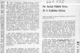 Los cuentos folklóricos  [artículo] Hernán Poblete Varas.