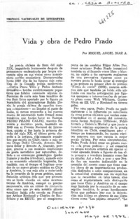 Vida y obra de Pedro Prado  [artículo] Miguel Angel Díaz.