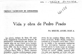 Vida y obra de Pedro Prado  [artículo] Miguel Angel Díaz.