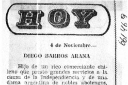 Diego Barros Arana Diego Barros Arana