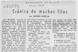 Crónica de muchos filos