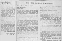Agradecimientos a Martín Cerda Agradecimientos a Martín Cerda